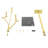 Heavy Duty Coat Rack, Freestanding Coat Tree, Marble Base Corner Coat Rack