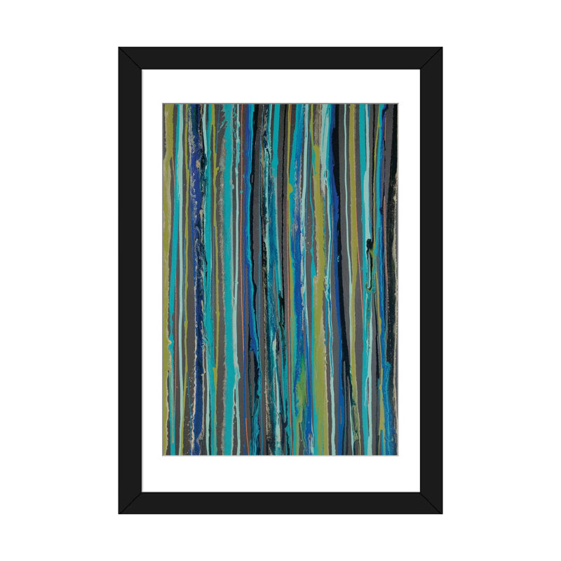 « peacock », reproduction sur toile, Papier d'art encadré noir, H 32 po x l 24 po x P 1 po