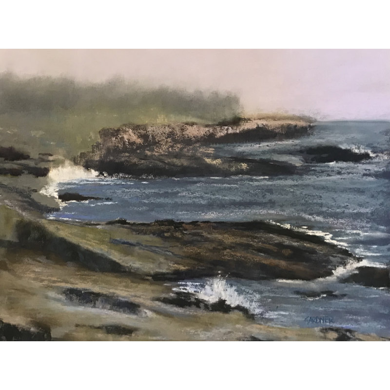 Misty Morning Print by Dina Gardner, Black Framed Paper, 24" H x 30" W