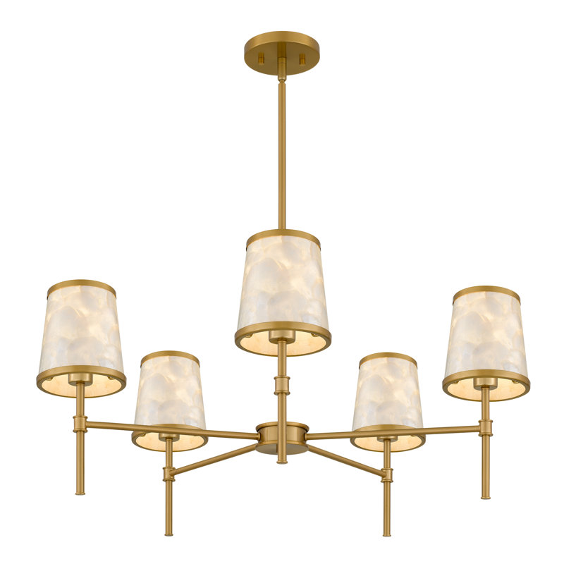 Windley 5-Light Brushed Gold Chandelier