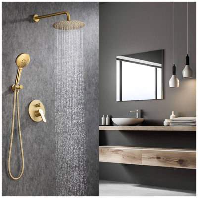Système de douche complet avec valve brute