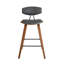 Tellis Mid-Century Modern Armless Stool in Faux Leather and Wood-1510558925-1510558920-1510558967