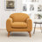 Lilyanah Faux Leather Upholstered Accent Chair with Round Arm-2135808973