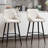 Lemarcus Upholstered Counter Stool with Metal Frame-810680605
