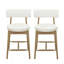 Tabourets de comptoir Mid-Century modernes avec repose-pieds en forme de I (ensembles de 2)-2126904682