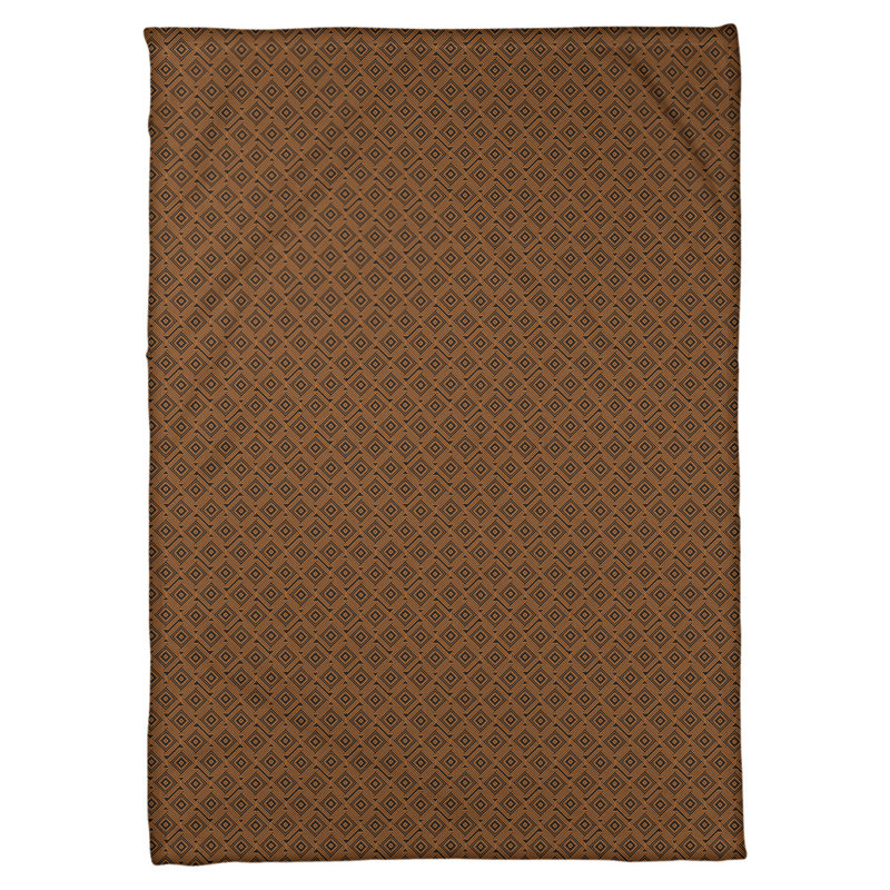 Couverture polaire Katelyn Elizabeth, l 62,5 po x L 82,5 po, Noir / Orange