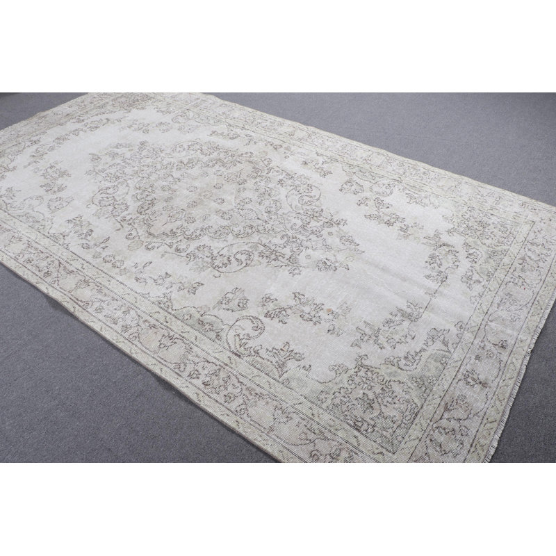 Tapis antique en laine à tissage plat antique beige et ivoire pour la chambre à coucher