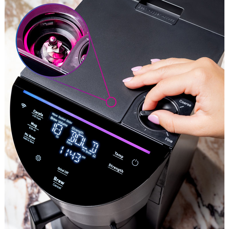 GE Profile Smart Grind and Brew Coffee Maker with Podless Single Serve