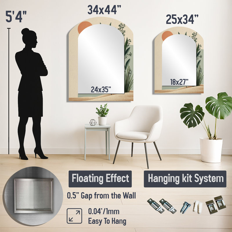 Miroir mural Cottage, 43" x 33"