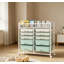 Chariot de rangement roulant blanc à grande capacité 2 rangées à 10 tiroirs, organisateur utilitaire en métal avec roulettes, tiroirs en plastique multicouches pour la cuisine, la salle de bain, la chambre à coucher, le bureau