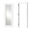 1 dalle de porte intérieure en miroir 1 porte - Panneau de fibres à densité moyenne blanc avec cadre réglable et cadre pré-suspendu (porte et cadre livrés séparément)-103876999-113549310