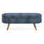 Banc de rangement repose-pieds ovale, pieds en bois d'hévéa-111842114-111842115-111842122