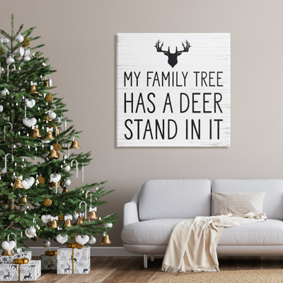 «Witty Deer», citation de bois rustique Lodge