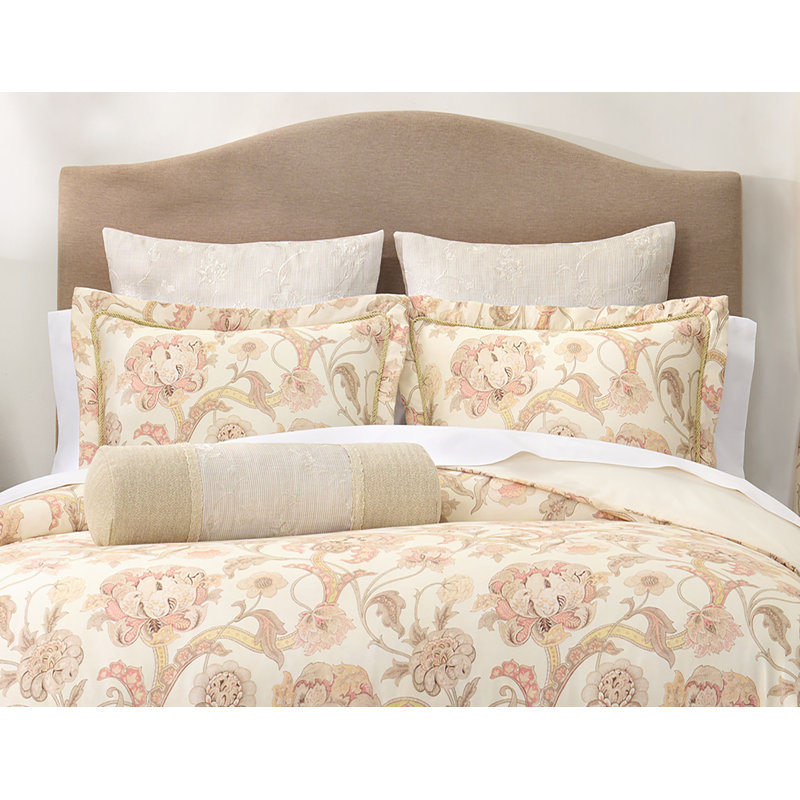 Eden Embroided Floral Neckroll Pillow