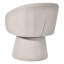 Linen Upholstered Barrel Dining Chair