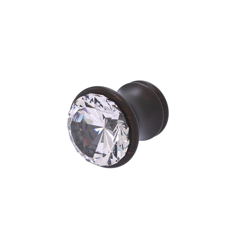 Freyja Crystal Collection Cabinet Knob, Venetian Bronze
