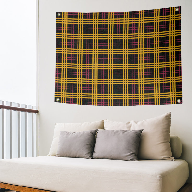 Tapisserie polyester Arizona Luxury, H 50 po x l 59 po, Noir/rouge/jaune