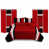 Red/Black Geometric selected