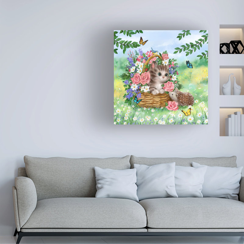 Art sur toile MAKikO, 14" H x 14" W
