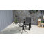 Ensemble de salle à manger 5 pièces, meubles de jardin 4 places, noir-1747397041