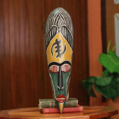 Décoration murale en bois sculpté à la main africain Godfred France