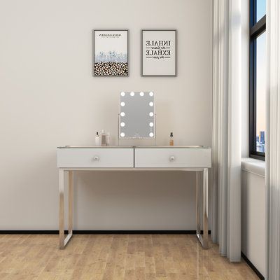 Vanity Dressing Table with Mirror LED Lights