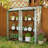 Outsunny Lean-to Greenhouse with 3 Tier Shelves, 56.3" x 18.1" x 59.4" Portable Small Greenhouse with 2 Roll-Up Zippered Doors, Transparent Plastic Cover, for Indoor Outdoor Garden Backyard, Clear