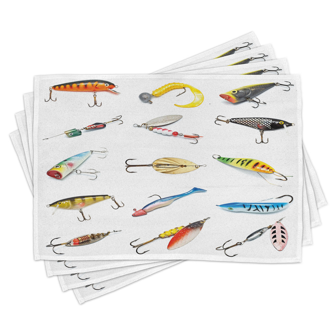 Platzdeckchen 4er Set, Jagd Hobby Freizeit, Multicolor