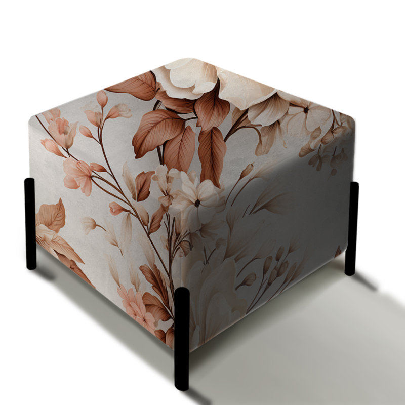 Repose-pieds rétro Vintage V Florals - Plants