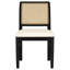 Castleton Rattan Cane Dining Side Chair Black (Set Of 2)-122419726