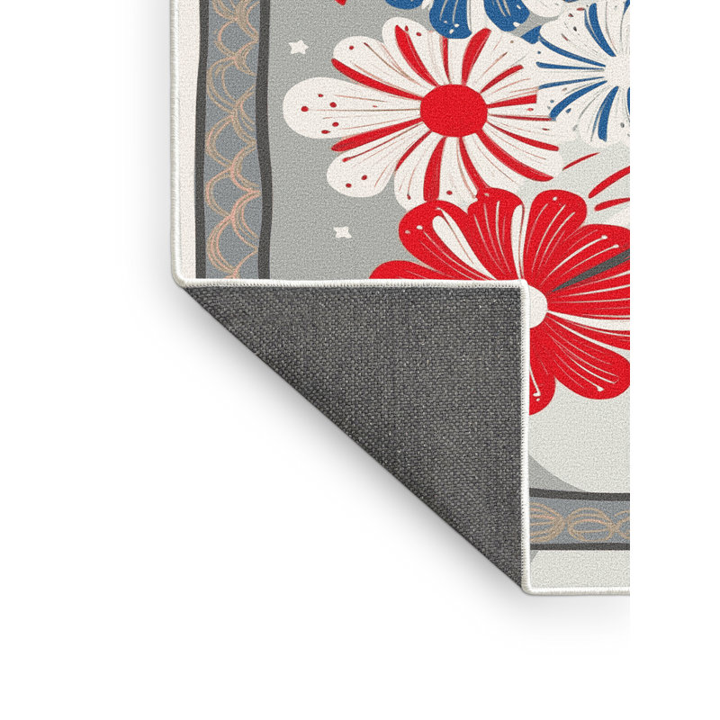 Tapis vacances des fêtes The Holiday Aisle®, Rectangle 6 pi x 9 pi