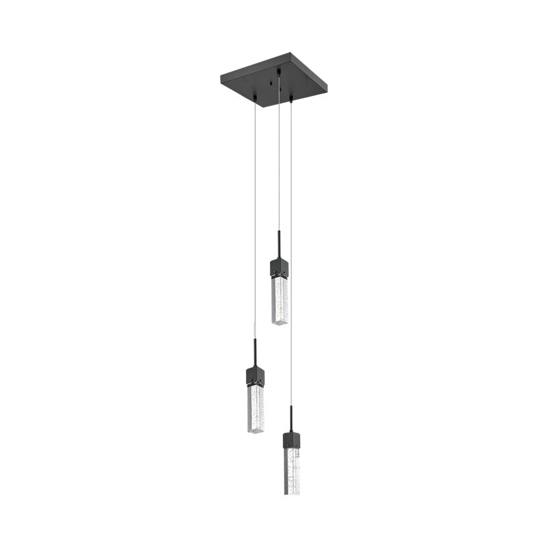 Luminaire suspendu unique en forme de larme à 3 lumières DEL