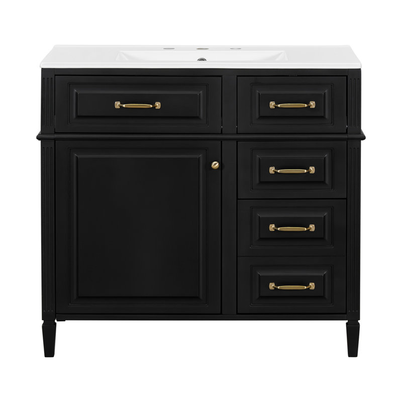 Meuble-lavabo 36 po avec comptoir en céramique
