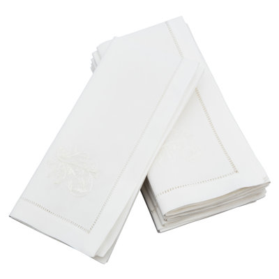 Serviette en coton 20 po point ajouré garniture Villasenor