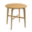 Table de bar ronde en bois de 36,22 pouces de hauteur pour cuisine, salle à manger ou bar personnel (naturel)