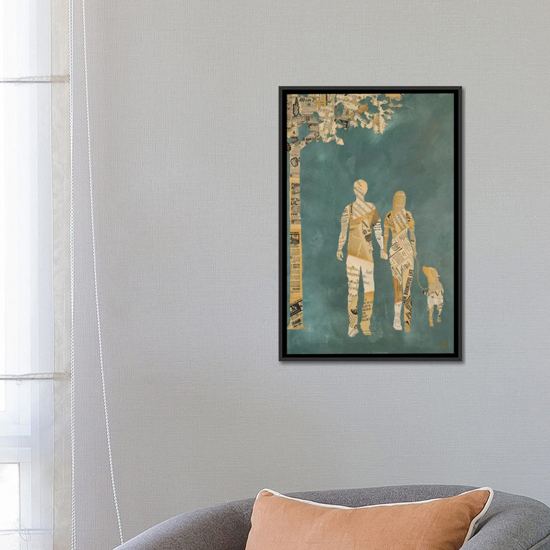 « summer poussette », reproduction d’impression sur toile, H 26 po x l 18 po x P 1,5 po, Toile avec cadre flottant noir