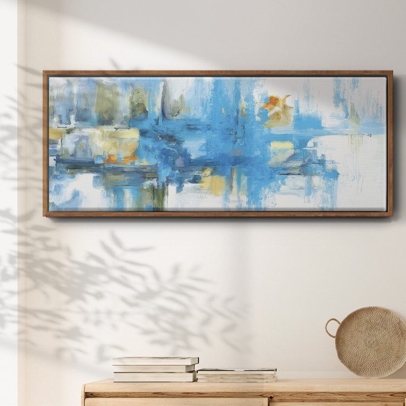 Metro Blue - Framed Canvas
