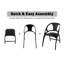 Ensemble de chaises pliantes empilables en plastique Markest-202231543