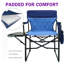 Chaise de réalisateur de camping avec table d'appoint et pochette, chaises pliantes portatives de taille compacte-483099857