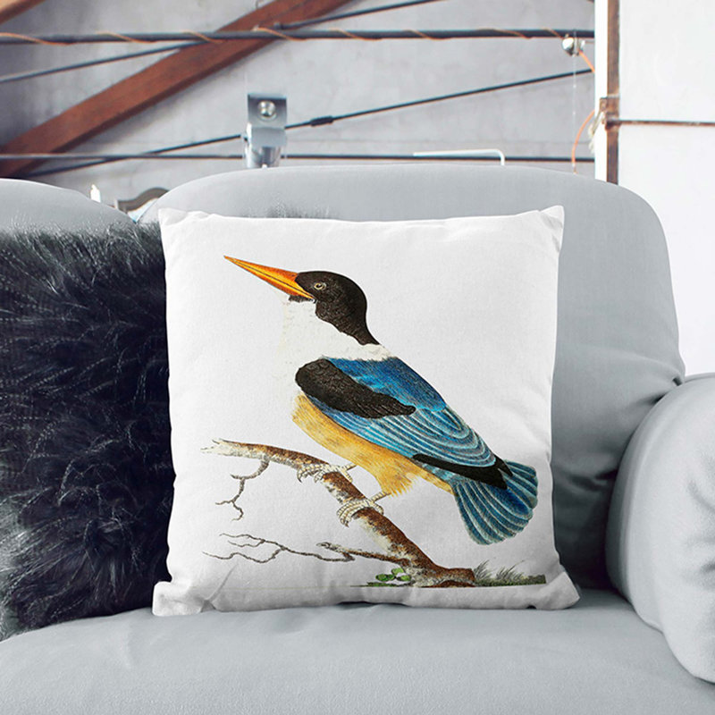 Square Throw Cushion, Black, 40cm H x 40cm W x 15cm D