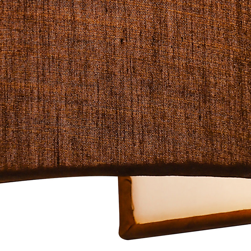 Enola Iron Flush Mounted Sconce, Mocha