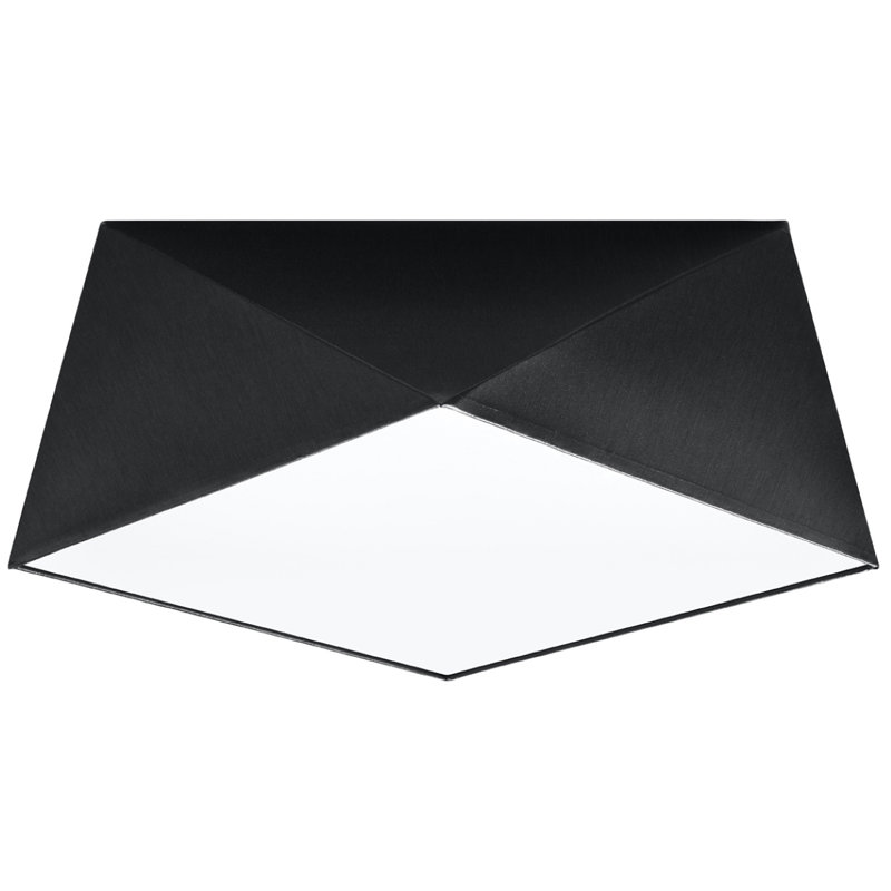 Carden Flush Mount, Black, 15cm H x 40cm W x 40cm D