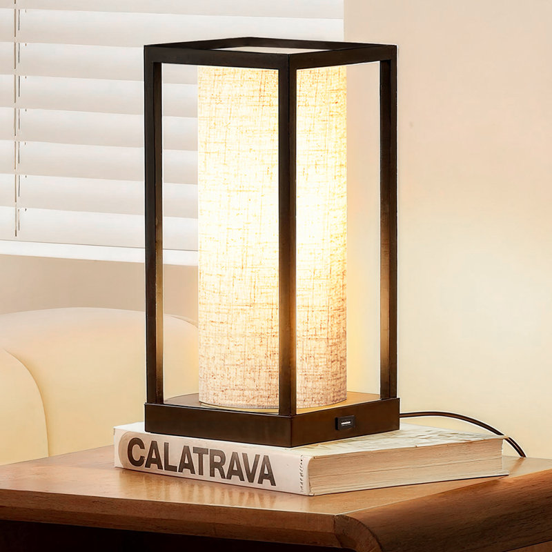 Lampe de table 11,4 "avec USB Montego, Beige