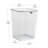 Mind Reader Mesh Trash Can, Waste Paper Basket, Square, Office, Metal Mesh, 9.75"L x 9.75"W x 12.25"H, Set of 2-112008516-112008517
