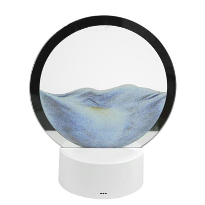 Night Light  Three-dimensional Sand Painting Table Lamp, Moving Hourglass Decorative Ambient Lamp, Living Room Bedroom Quicksand Table Lamp (15ml)