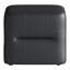 45.7cm Wide Faux Leather Pouffe Ottoman