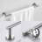 3-Pieces Bathroom Hardware Accessories Set - Towel Bar, Toilet Paper Holder, Robe Towel Hooks-119738400