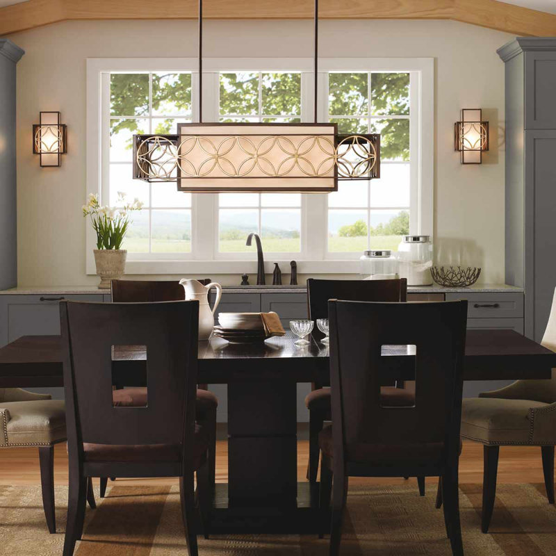 Encarnacion 4 - Light Square/Rectangle Chandelier