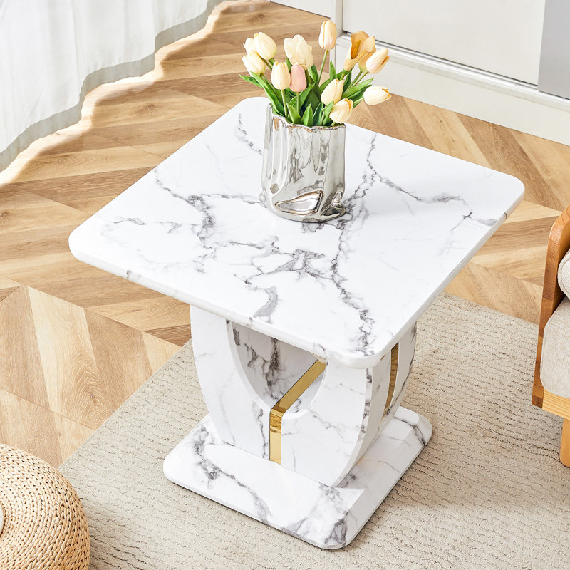 Ensemble de tables basses, Blanc / Blanc