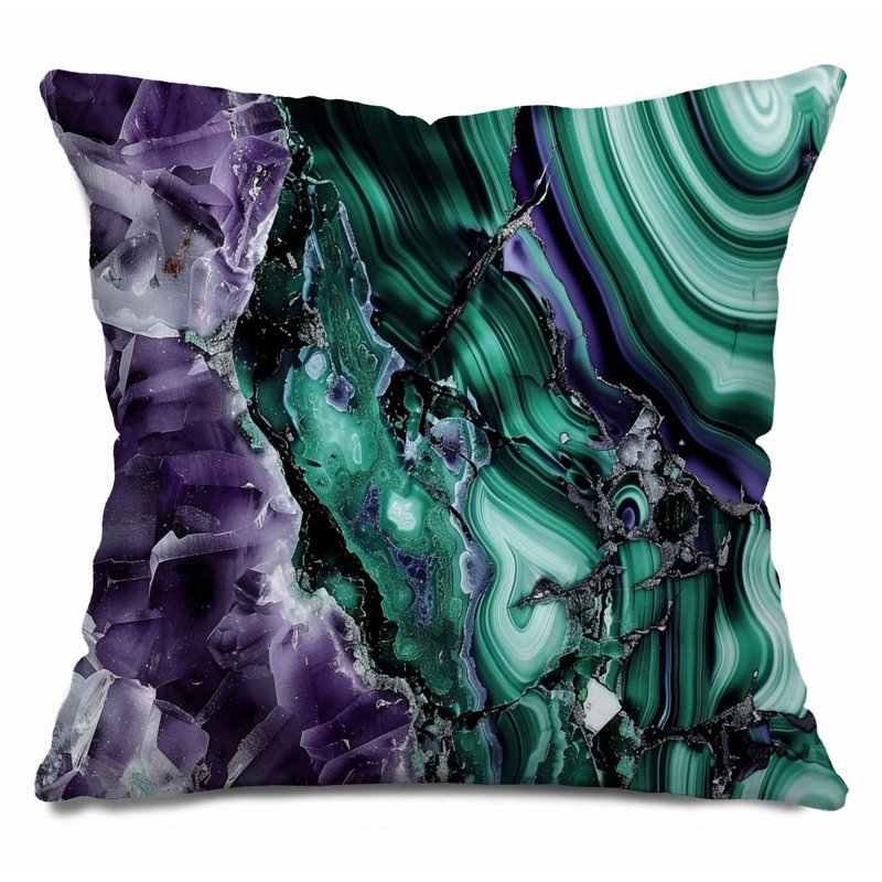 Linen Reversible Throw Pillow, 20"H x 20"W